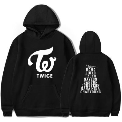 Twice Hoodies Men Autumn Hoodie Korean Fashion Y2k Sweatshirt TWICE Team Member Name Print Clothes For Fans Size XS-4XL