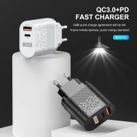 Olaf 20วัตต์ QC 3.0 PD ชาร์จแบบพกพาชาร์จ USB ค่าเร็ว3.0สำหรับ 12 13 Pro Max Xiaomi USB Type C ศัพท์ชาร์จอย่างรวดเร็ว