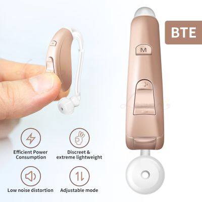 ZZOOI BTE Digital Hearing Aids 703 High Power Mini Sound Amplifier Portable battery Hearing Loss Hearing Aid Wireless For Elderly Fone
