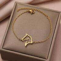 Stainless Steel Bracelets Minimalist Line Design Horse Animal Pendant Chains Fashion Charms Bracelet For Women Jewelry Male Gift