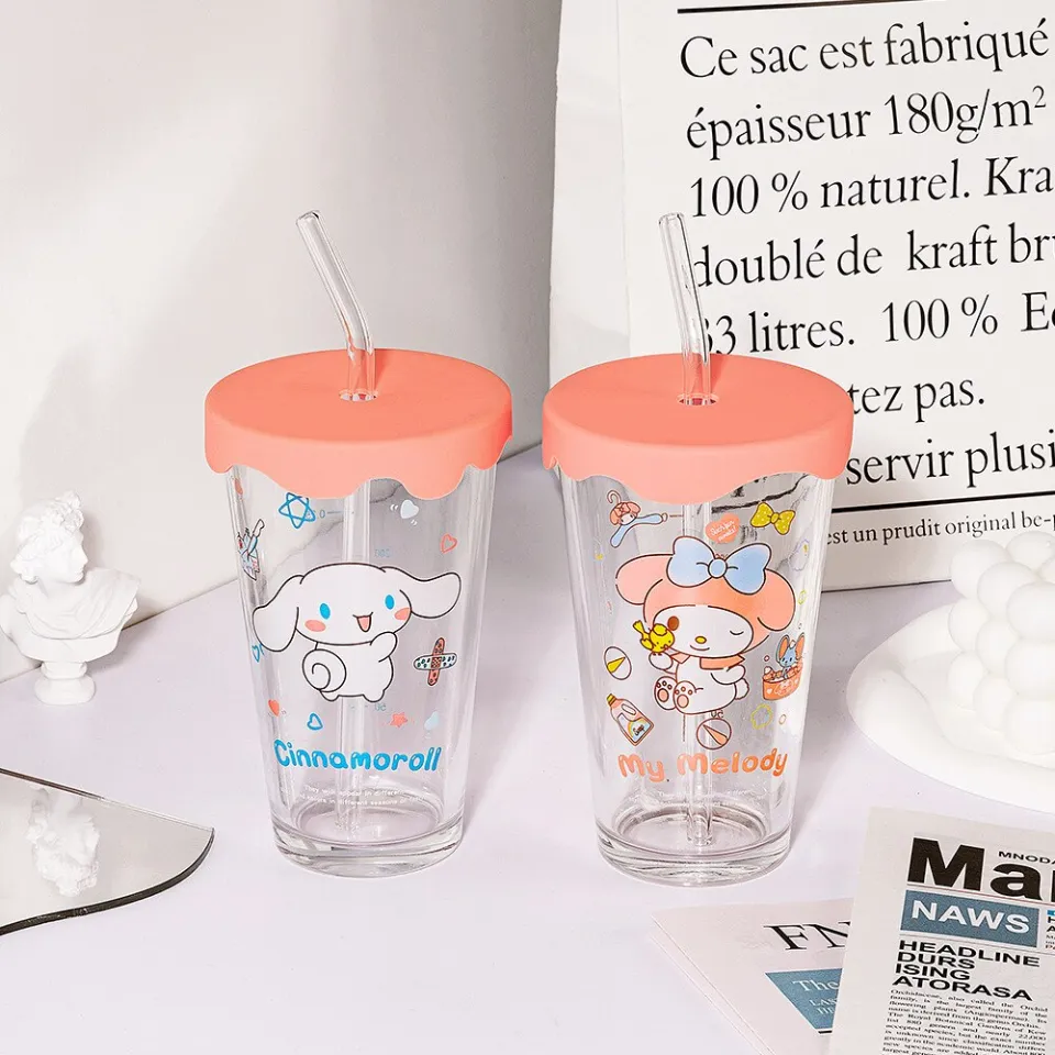 Sanrio Characters Cinnamoroll Glass with Lid (G15) Super Anime Store