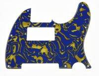 KR- TL Style Humbucker Pickguard Scratch Plate Blue/Yellow Shell