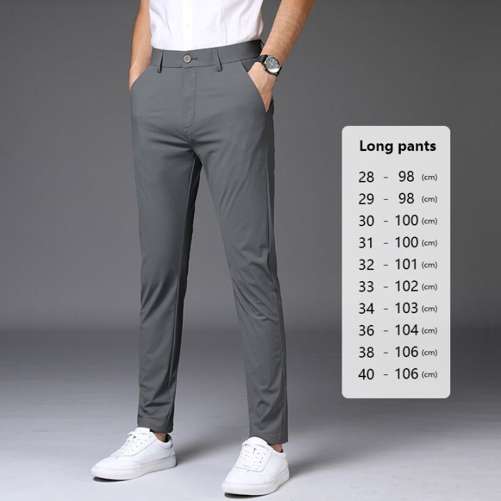 Ankle Length Mens Cotton Chinos Slim Fit
