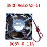 0.11A DC8V U92C08MS2A3-51สำหรับชิ้นส่วนมอเตอร์พัดลมตู้เย็น