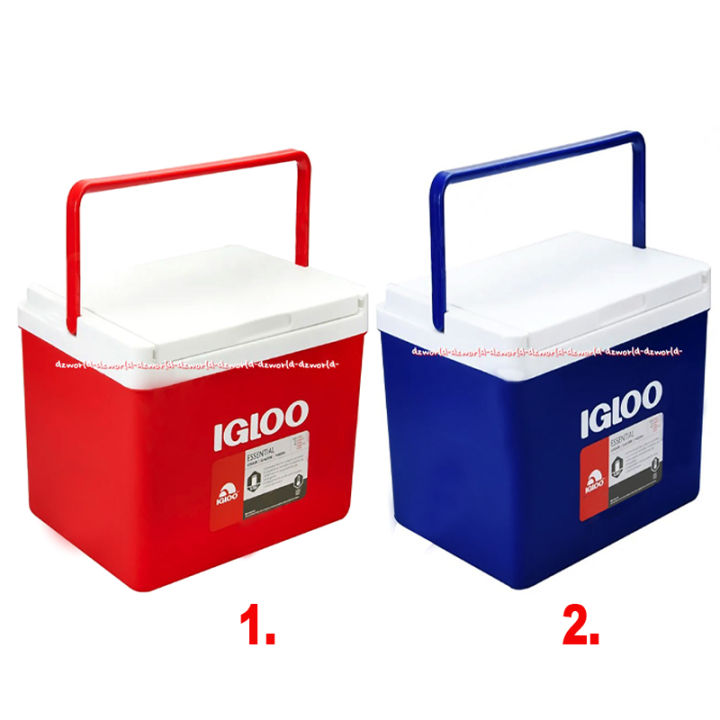 Igloo Cooler Box 12.8L Box Tempat Pendingin Makanan Iglo Biru Merah ...