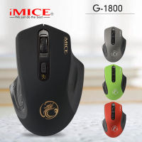 IMICE G-1800 2.4G Wireless Mute Mouse Business Office Gift 4 Button Gaming Wireless Mouse Laptop Accessories Bluetooth Mouse