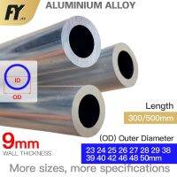 FUYI Aluminium Pipe 9mm Thickness 23-50mm OD Straight 300mm 500mm Long Round 6063 Aluminum Alloy Tube Industrial Supplies