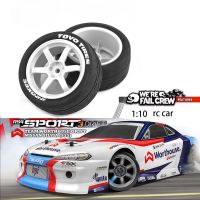 4ชิ้น1/10รถแข่ง RC ยางล้อยางรถดริฟท์สำหรับ Tamiya TT01 TT02 TA06 XV-01 PTG