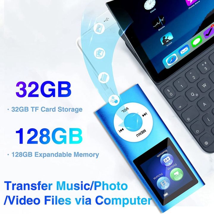 mp3-player-with-bluetooth-5-0-music-player-with-32gb-tf-card-fm-earphone-portable-hifi-music-player