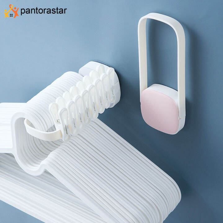 [pantorastar] U Shape Hanger Holder Rack Rounded Corner Foldable Wall ...