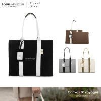 Louis Montini (Canvas D’ voyages) กระเป๋าสะพายข้าง Shoulder bag กระเป๋าเเคนวาส WHB11