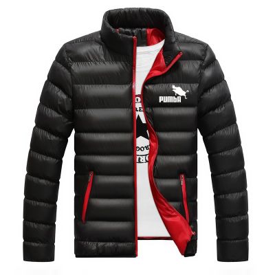 ZZOOI 2022 New Mens Parka Autumn and Winter Zipper Jacket Windproof Warm Open Collar Down jacket Casual Down jacket Street Sportswear