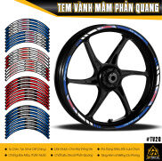 Tem Dán Vành Phản Quang Mẫu Yamaha RYH TV20 Decal Dán Mâm Xe Máy