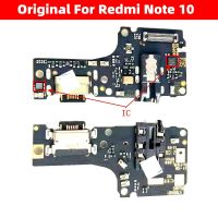 เหมาะสำหรับ Xiaomi Redmi Note 10 4G M2101K7AI M2101K7AG ของแท้พร้อมแผงวงจร USB IC ชาร์จพอร์ตส่วนสายเคเบิลที่หักงอได้ชาร์จเร็ว33W