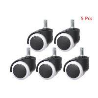 5 Pcs/Lot 10mm/11mm 2 Inch Circlip / Screw Pu Office Chair Caster Large Class Universal Wheel Silent