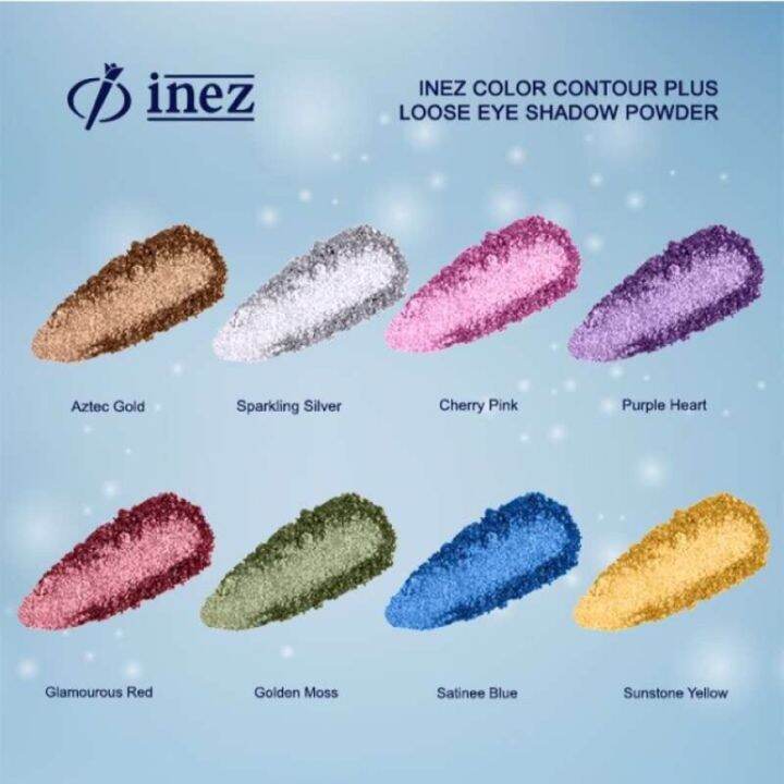 INEZ color contour plus loose eyeshadow powder Lazada Indonesia