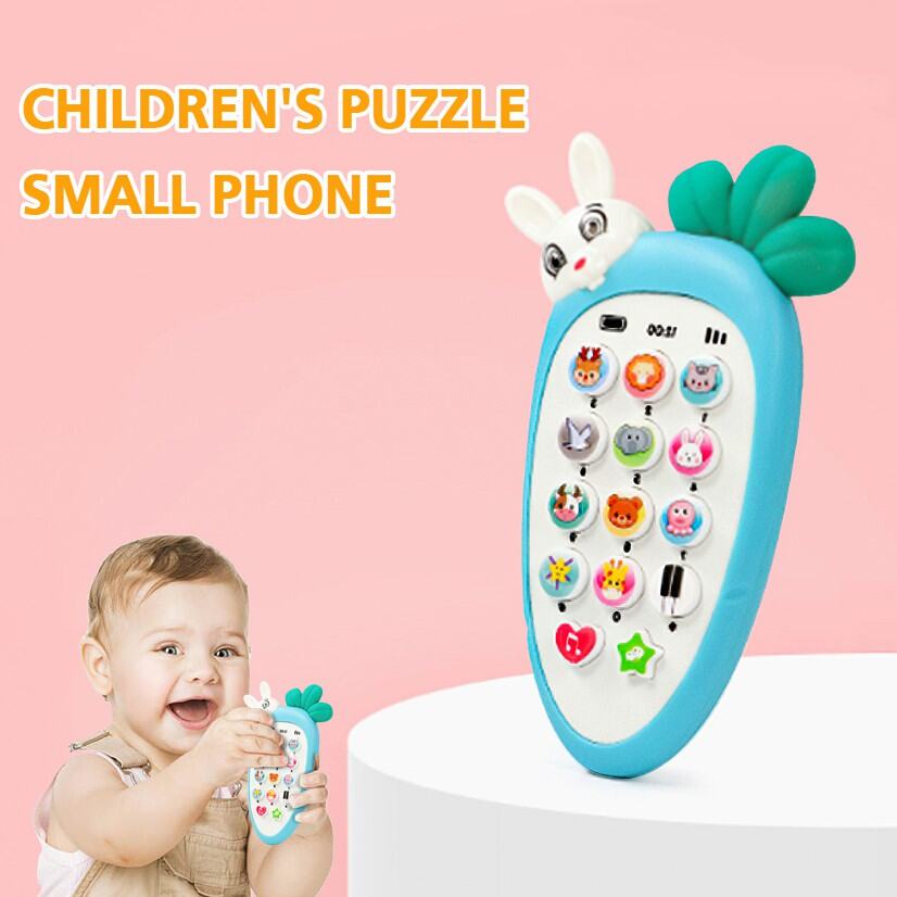 Ready Stock Baby Kids Phone Toy early education toys Chinese Musical Lullaby Radish tee ther bit to Main bayi