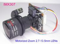 Ahd H 1080P 2.7ซูมแบบมอเตอร์เลนส์13.5มม. 1/2.8 Starvis Imx307 Cmos Nvp2441บอร์ดโมดูลกล้องวงจรปิด Utc