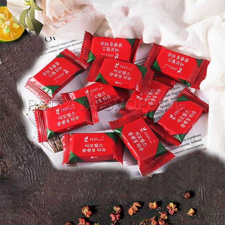 Pattaya ผ้าขนหนูอัดเม็ด ผ้าอเนกประสงค์ ผ้าพกพา แพ็ค 20 เม็ด Compressed