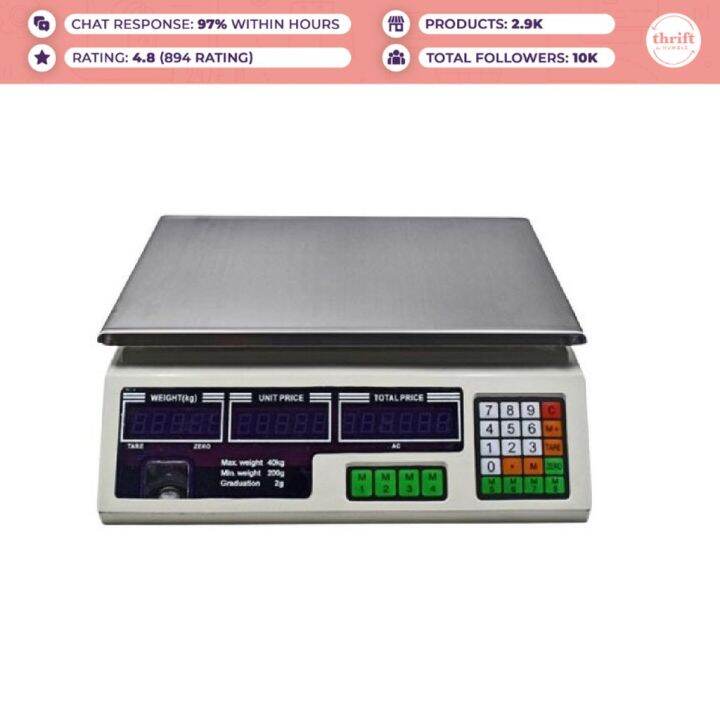 Digital Weight Electronic Price Computing Scale Lazada PH