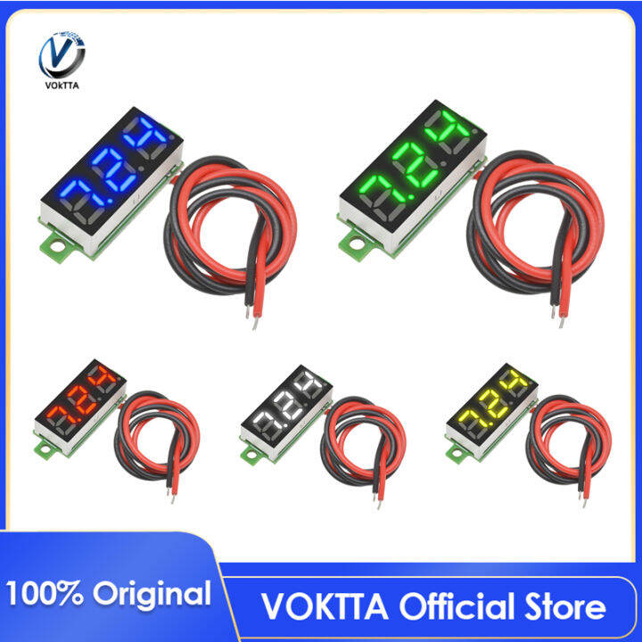 VOKTTA Original DC 2.5-30V Mini 0.28 Inch Digital Voltmeter Voltage ...
