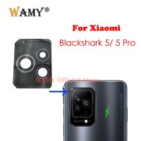 1-2Pcs WAMY ใหม่ด้านหลังกล้องด้านหลังกระจก เลนส์ เปลี่ยนสําหรับ Xiaomi Blackshark 5/5 Pro ทดสอบชิ้นส่วนซ่อม