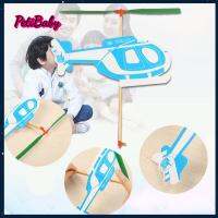 PETIBABY ของเล่นเพื่อการศึกษาทดลองวิทยาศาสตร์สำหรับนักเรียน2ชิ้นของเล่นสำหรับเด็กของขวัญเครื่องบินโฟมเฮลิคอปเตอร์ร่อนเครื่องบินของเล่นพลังยางรัด