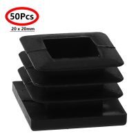 ❅卐✼ 50Pcs Plastic Furniture Pads Anti Abrasion Table Desk Chair Leg Plugs Non Slip Furnishings Feet End Caps Covers Floor Protectors