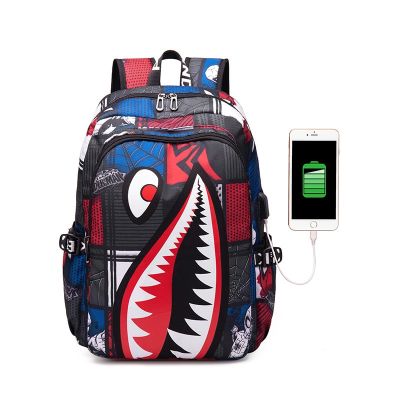 Disney Spiderman Schoolbag Male Children Primary School Students Fashion Trend Light Shark Simple Personality Backpack