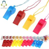 12pcs/lot Colored plastic whistle referee  whistle professional soccer referee whistle basketball referee whistle dolphin Y2 Survival kits