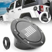 Fuel Filler Door Gas Tank Cap Cover Accessories for Jeep Wrangler JK &amp; Unlimited Sport Rubicon Sahara 2007-2017 US Flag