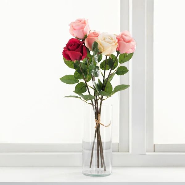 ดอกไม้ปลอม-ดอกไม้ประดิษฐ์เกรดพรีเมียม-สวยไม่เหมือนใคร-ดอกกุหลาบสีขาว-artificial-white-rose-ดอกไม้สวยๆ-ดอกไม้แต่งห้อง