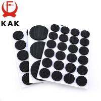 KAK 1-24PCS Self Adhesive Furniture Leg Feet Rug Felt Pads Anti Slip Mat Bumper Damper For Chair Table Protector Hardware