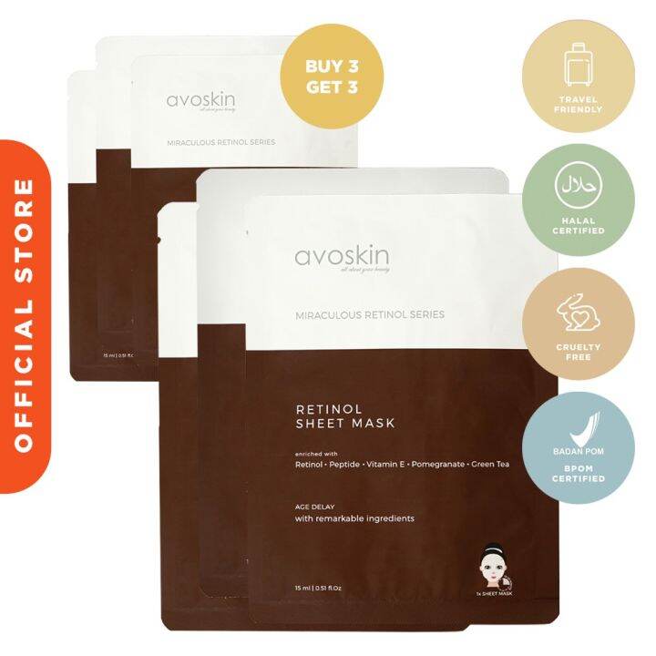 MSBB Avoskin Retinol Sheet Mask Bundling Lazada Indonesia