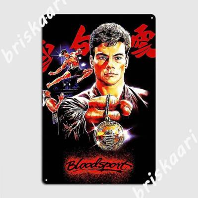 Bloodsport โปสเตอร์เมทัลมีคราบสโมสรโรงรถสร้างโปสเตอร์สโมสรบ้านวาดภาพฝาผนังป้ายดีบุก