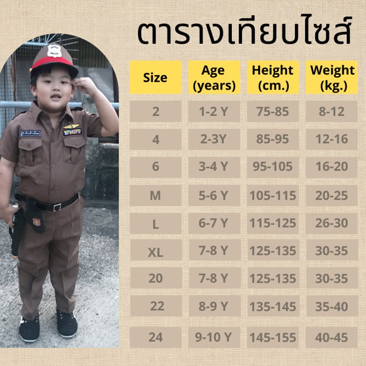 smilekid-ชุดตำรวจเด็กชาย-แถมปืนของเล่น-ชุดอาชีพเด็ก-ชุดอาชีพในฝัน-พร้อมส่ง