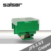 【CW】 (10PCS) JF5-2.5/2 Terminal blocks 25A/2P 660V Rail Mounted 0.5-2.5mm2 Wire Row connector