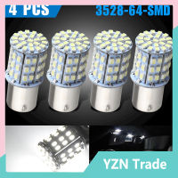 4Pcs เอลอีดีรถจักรยานยนต์และรถยนต์ไฟสัญญาณย้อนกลับหลอดไฟ64smd 1156 12V 6000K ไฟท้าย【fast】