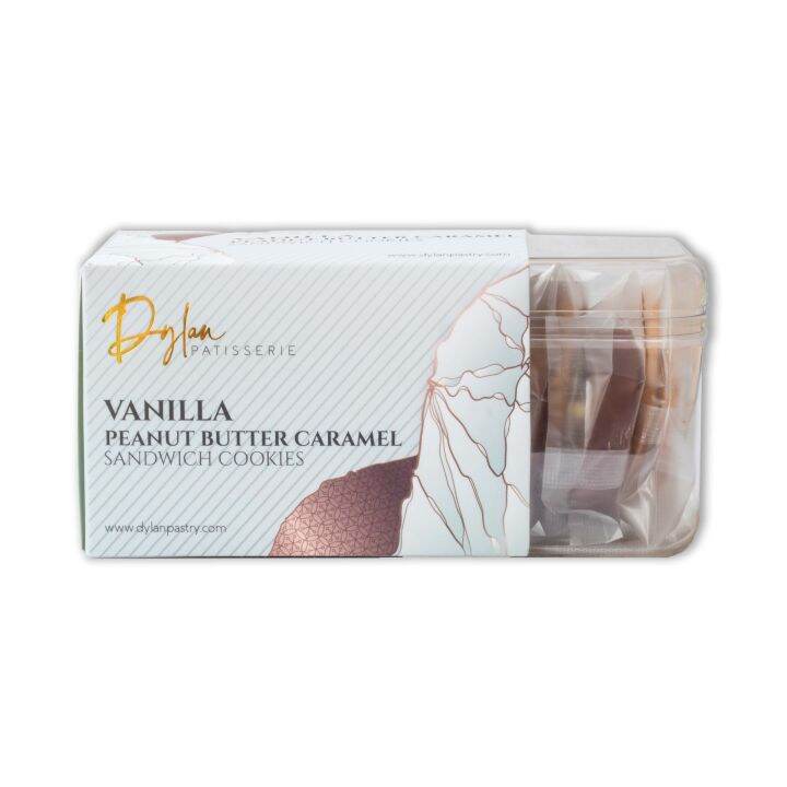 Dylan Patisserie Vanilla Peanut Butter Caramel Sandwich Cookies Lazada PH
