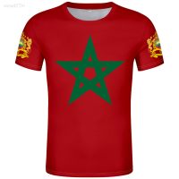 2023 NEW Moroccan Team T-shirt Quick Drying T-shirt Free Customized Text, National Text, Printed Images, Sports Mens Fashion T-shirt brand new T-shirt