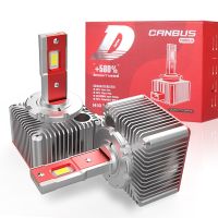 D4S D2S ไฟหน้ารถมอเตอร์ไซค์แบบ LED เปลี่ยนหลอดไฟเดิม HID D1S D3S D2R D4R D5S D8S ปลั๊กแอนด์เพลย์70W 12000LM ไฟหน้ารถมอเตอร์ไซค์แบบ Led หลอดไฟ