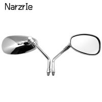 2Pcs/Pair Motorcycle Rearview Mirror 10mm Electrombile Scooter E-Bike Rearview Mirrors Adjustable Left Right Mirror Accessories Mirrors