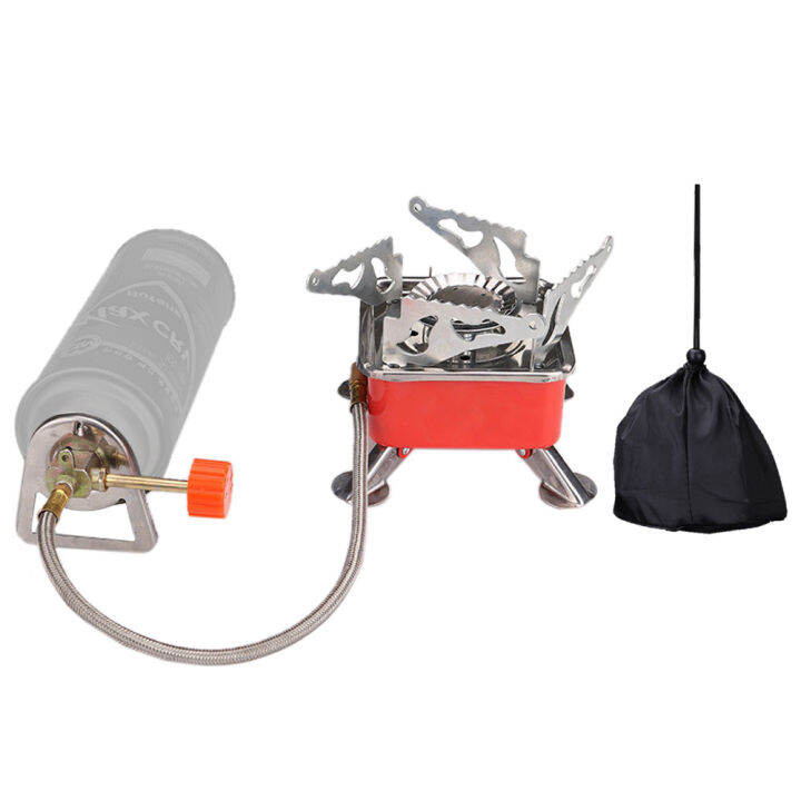 Outdoor Gas Stove Camping Gas Burner Folding Electronic Stove Hiking