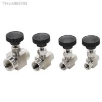 ▬☑℗ Free Shipping 1/8 1/4 3/8 1/2 BSP Equal female Thread SS 304 Stainless Steel Flow Control shut off Needle Valve