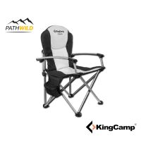 POF อุปกรณ์แคมป์ปิ้ง เก้าอี้แคมปิ้ง KINGCAMP DELUXE HARD ARMS CHAIR BLACK / GREY camping อุปกรณ์ตั้งแคมป์ เดินป่า