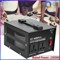 【มอเตอร์ไฟฟ้า】1000W หม้อแปลงแรงดันไฟฟ้า 110V to Bat-tery Charger 220V SINGLE Transformer ST-1000VA US Plug