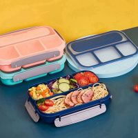 3 Pack Bento Box Lunch Box Kids, 1300ML 4 Compartment Lunch Box Containers,Leak Proof,Microwave/Dishwasher/Freezer SafeTH