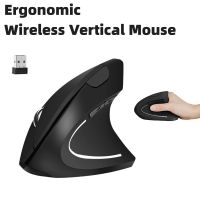 Wireless Vertical Mouse 2.4G Ergonomic Optical Mouse with 3 Adjustable 800/1200 /1600 DPI More Suitable for Big Hands