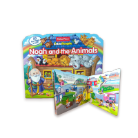 Wel-B Little People Noah and the Animal หนังสือเด็ก หนังสือภาษาอังกฤษ หนังสือต่างประเทศ สื่อการเรียนรู้ นิทาน กิจกรรมเด็ก ฝึกภาษา เสริมจินตนาการ