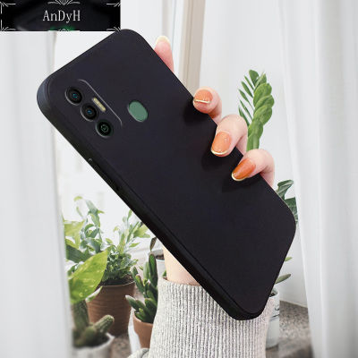 AnDyH Casing Case For Tecno Spark 7 7T Case Soft Silicone Full Cover Camera Protection Shockproof Rubber Cases